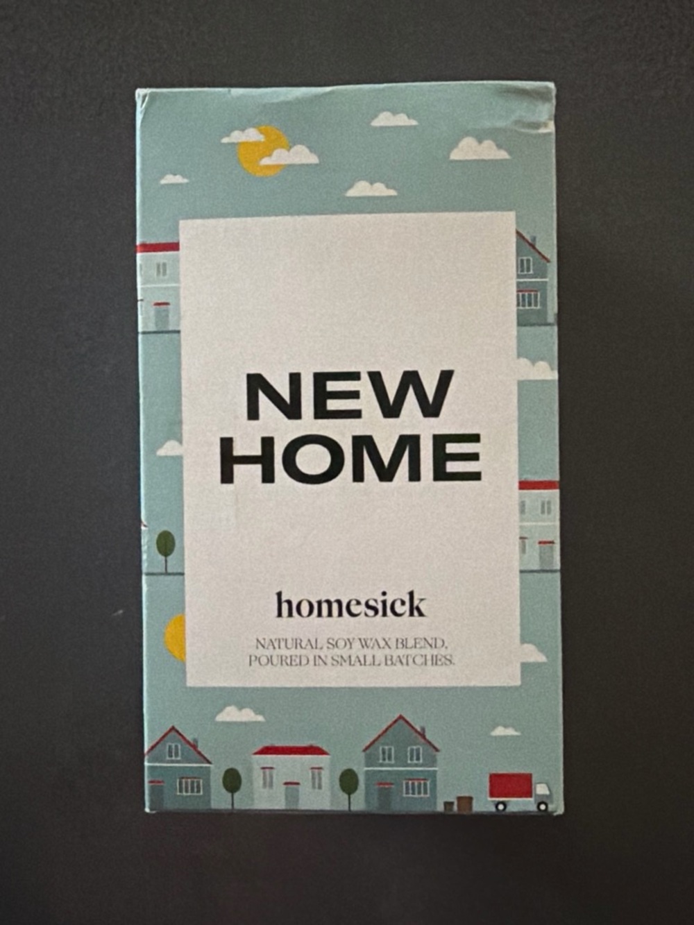 Homesick New Home Scented Candle - Light Blue Packaging